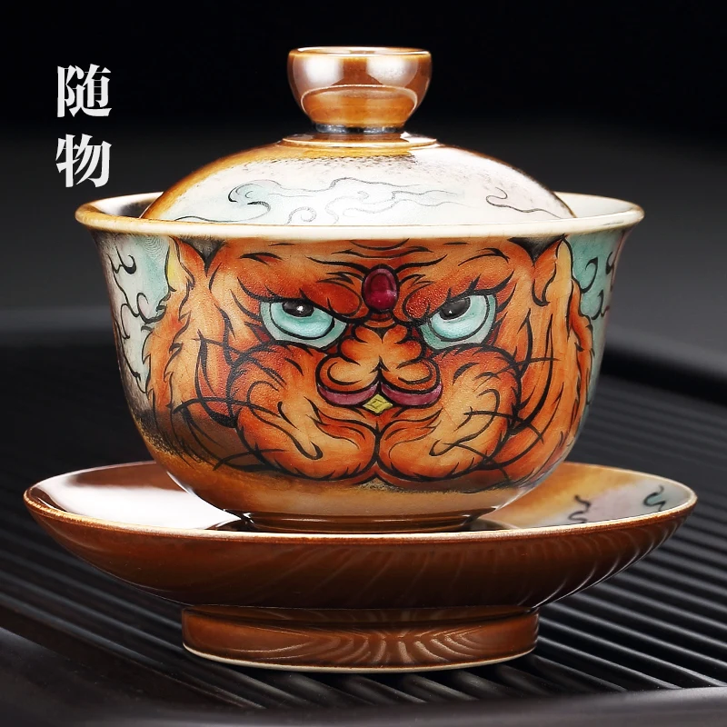 Chaishao China-Chic Sancai Cup, Single Jingdezhen CeramiCs, HigH-grade, Large And HigH-end Ru Kiln Set, Tea Bowl
Chaishao China-Chic Sancai Cup, Single Jingdezhen CeramiCs, HigH-grade, Large And HigH-end Ru Kiln Set, Tea Bowl