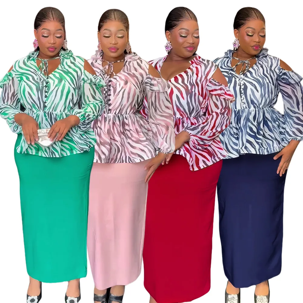 African Clothes for Women 2 PCS Sets Tops And Skirts Suits Dashiki Ankara Outfits Gown Plus Size Wedding Party Dresses 2025
African Clothes for Women 2 PCS Sets Tops And Skirts Suits Dashiki Ankara Outfits Gown Plus Size Wedding Party Dresses 2025