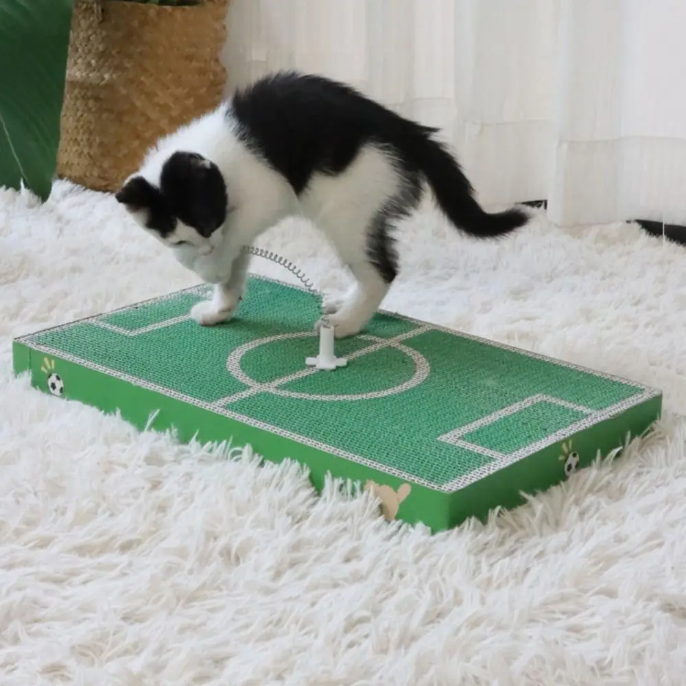 Wear-resistant Football Field Cat Scratching Board Corrugated Paper Scratch Resistant Cat Scratching Pad Interactive with Ball
Wear-resistant Football Field Cat Scratching Board Corrugated Paper Scratch Resistant Cat Scratching Pad Interactive with Ball