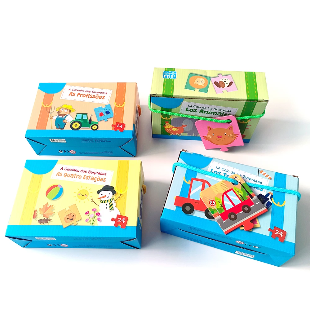 Portuguese Montessori Children's Jigsaw Puzzle vehicle Cognition Toys for Kids 0-6 Years Old Christamas Gift for Toddlers
Portuguese Montessori Children's Jigsaw Puzzle vehicle Cognition Toys for Kids 0-6 Years Old Christamas Gift for Toddlers