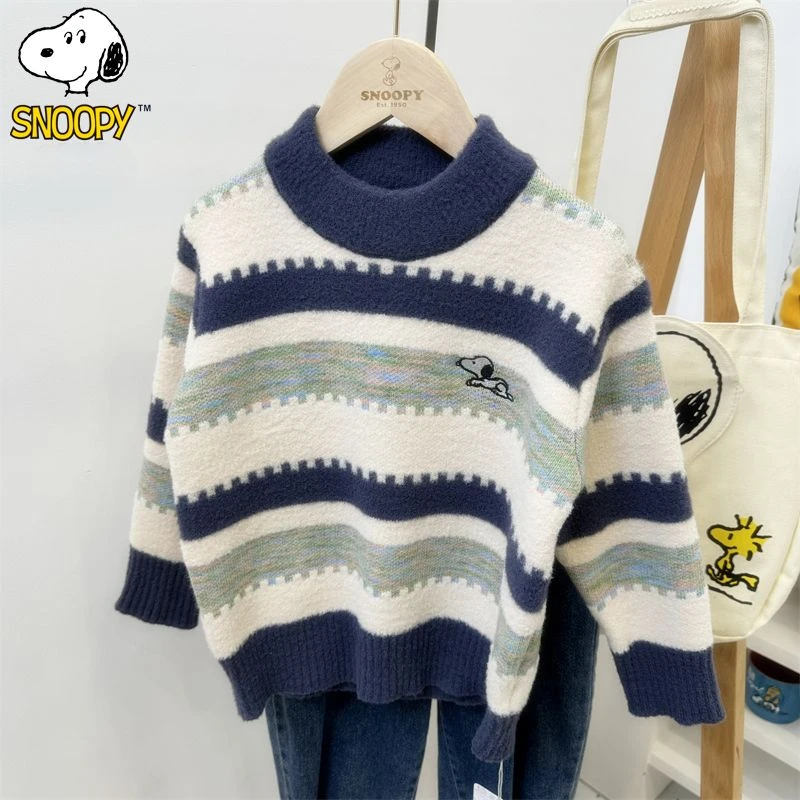 Новый детский креативный милый мультяшный узор Snoopy, простой модный мягкий удобный приятный для кожи пуловер с круглым вырезом, свитер
Новый детский креативный милый мультяшный узор Snoopy, простой модный мягкий удобный приятный для кожи пуловер с круглым вырезом, свитер