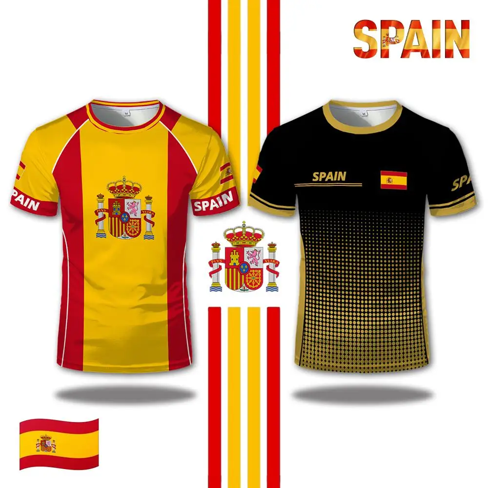 Spain Flag Graphic Jersey Fashion Geometric Print Quick-drying Football T-shirt Men Women Sports Training Casual Breathable Tops
Spain Flag Graphic Jersey Fashion Geometric Print Quick-drying Football T-shirt Men Women Sports Training Casual Breathable Tops
