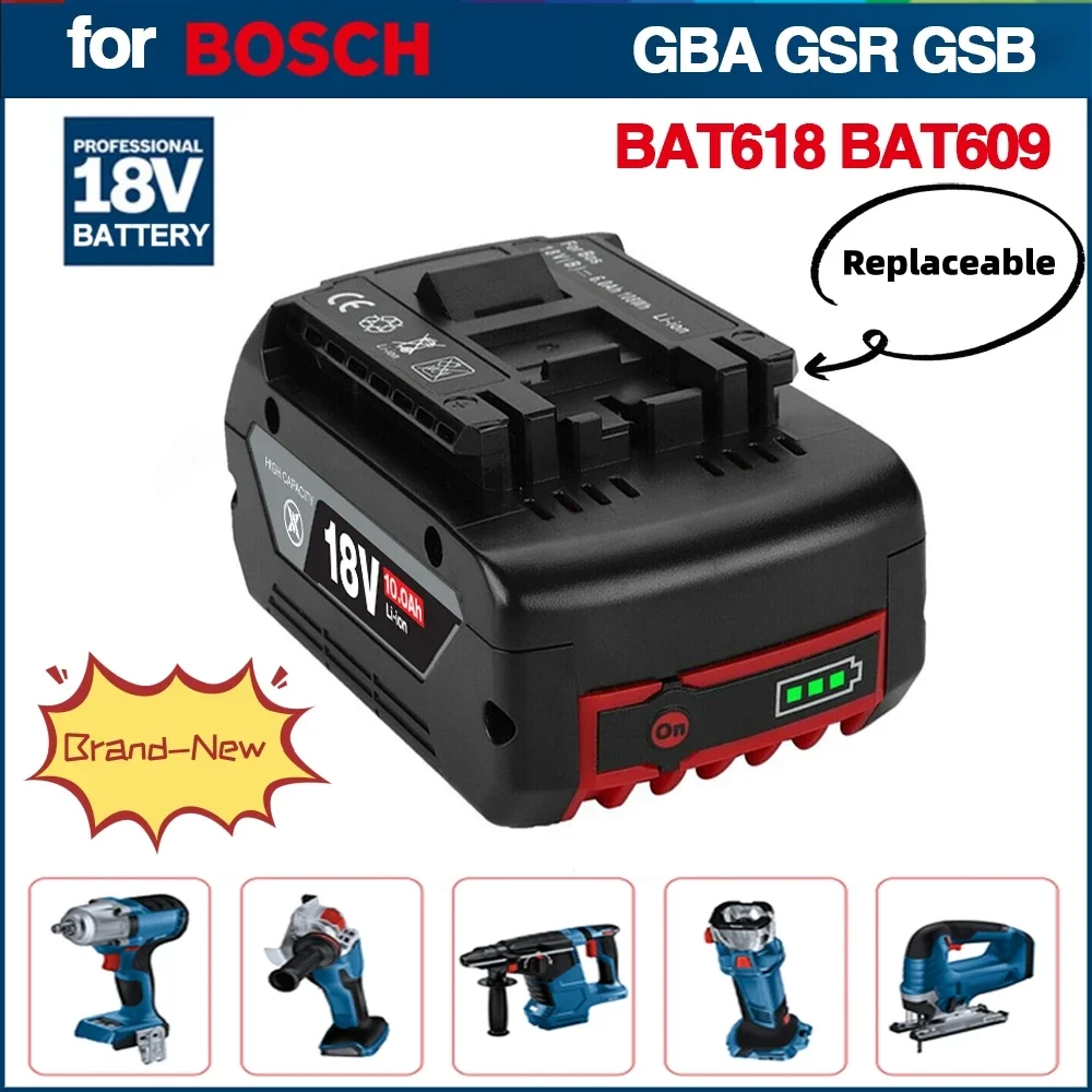 Optimize Performance with Long-Lasting and Efficient Rechargeable Battery - NEW 18V 10Ah Li-Ion Battery for Bosch Power Tools
Optimize Performance with Long-Lasting and Efficient Rechargeable Battery - NEW 18V 10Ah Li-Ion Battery for Bosch Power Tools