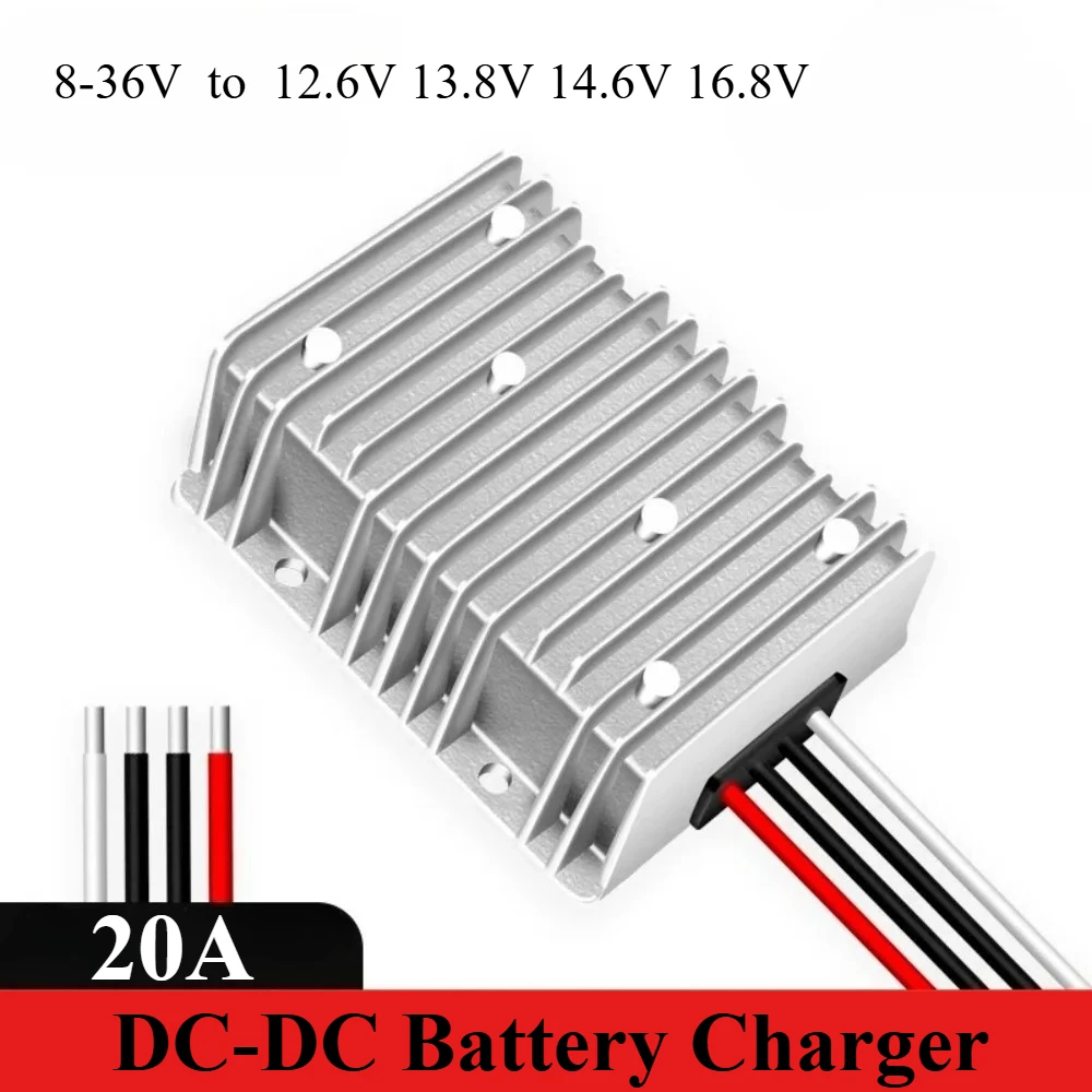 DC 8-36V 12V 24V to DC 12.6V 13.8V 14.6V 16.8V Buck/Booster Converter 20A Battery Charger System Car Boat for Dual Battery New
DC 8-36V 12V 24V to DC 12.6V 13.8V 14.6V 16.8V Buck/Booster Converter 20A Battery Charger System Car Boat for Dual Battery New