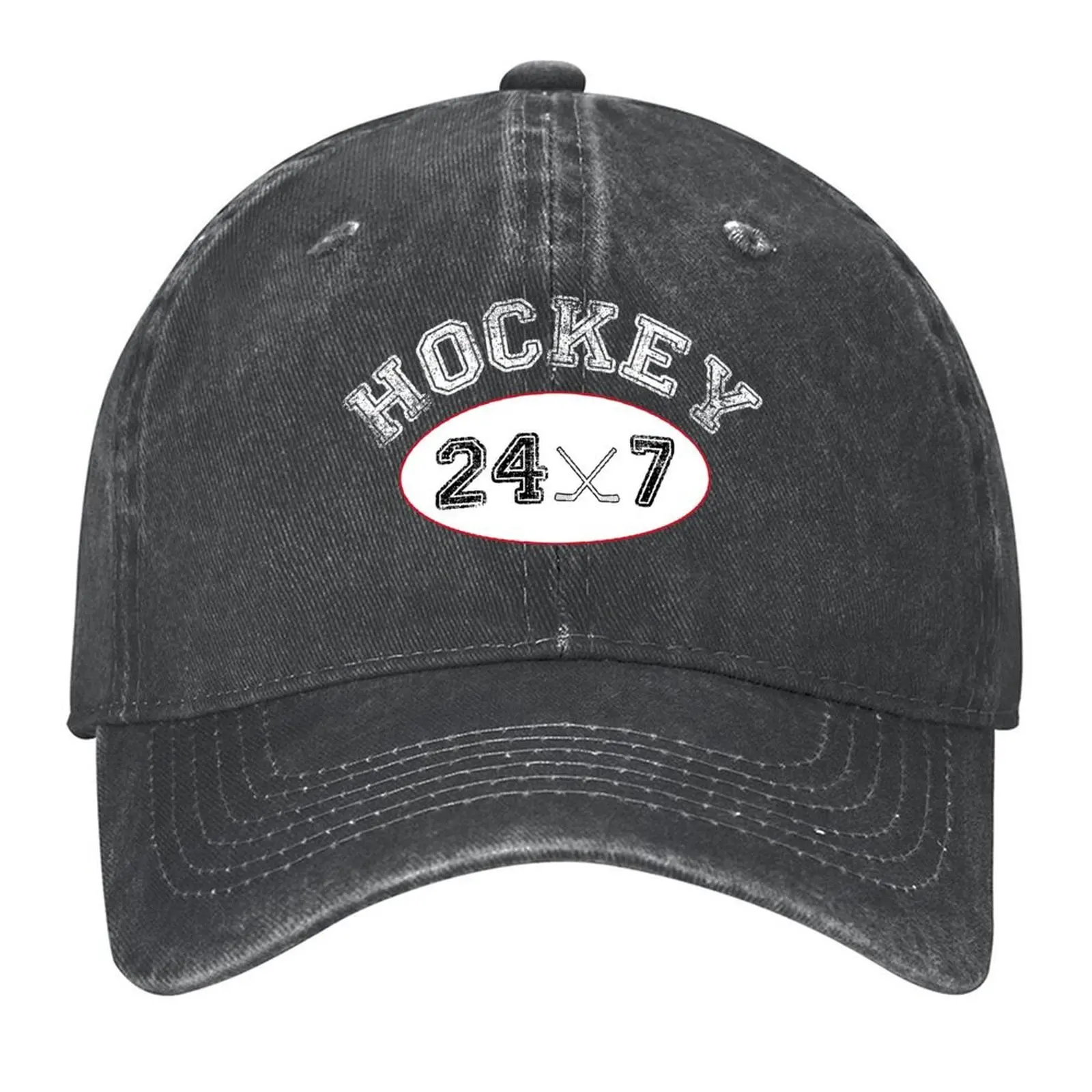 Hockey 24x7 Black & White Baseball Cap derby hat custom Hat hard hat Unique hats Hats Man Women's 
Hockey 24x7 Black & White Baseball Cap derby hat custom Hat hard hat Unique hats Hats Man Women's