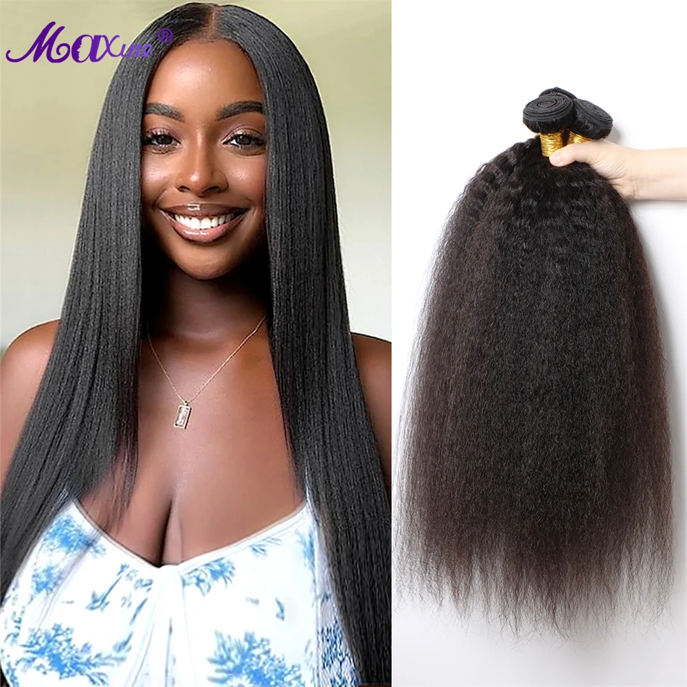 32 Inch Kinky Straight Hair Bundles Deal Virgin Human Hair Weave Bundles 1/3/4 PCS Maxine Yaki Natural Hair Extensions Thick End
32 Inch Kinky Straight Hair Bundles Deal Virgin Human Hair Weave Bundles 1/3/4 PCS Maxine Yaki Natural Hair Extensions Thick End