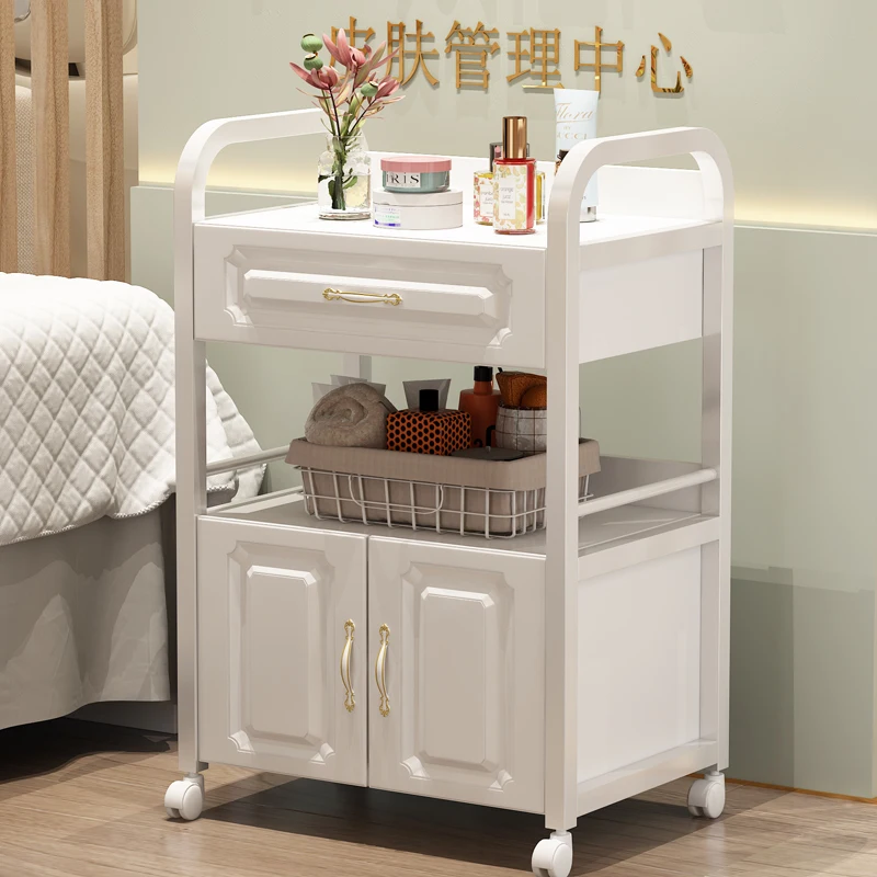 Beauty cart Beauty salon trolley Advanced light luxury instrument trolley Special trolley for medical salons
Beauty cart Beauty salon trolley Advanced light luxury instrument trolley Special trolley for medical salons
