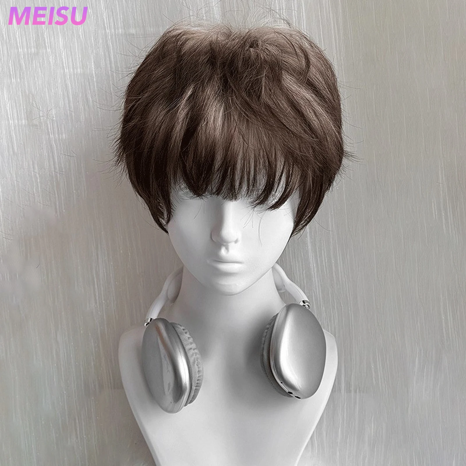 MEISU 12-дюймовый Крутой парик для мальчиков, синтетическое волокно, многослойные волосы, термостойкие, натуральные, гладкие, для косплея, для вечеринки, для селфи
MEISU 12-дюймовый Крутой парик для мальчиков, синтетическое волокно, многослойные волосы, термостойкие, натуральные, гладкие, для косплея, для вечеринки, для селфи