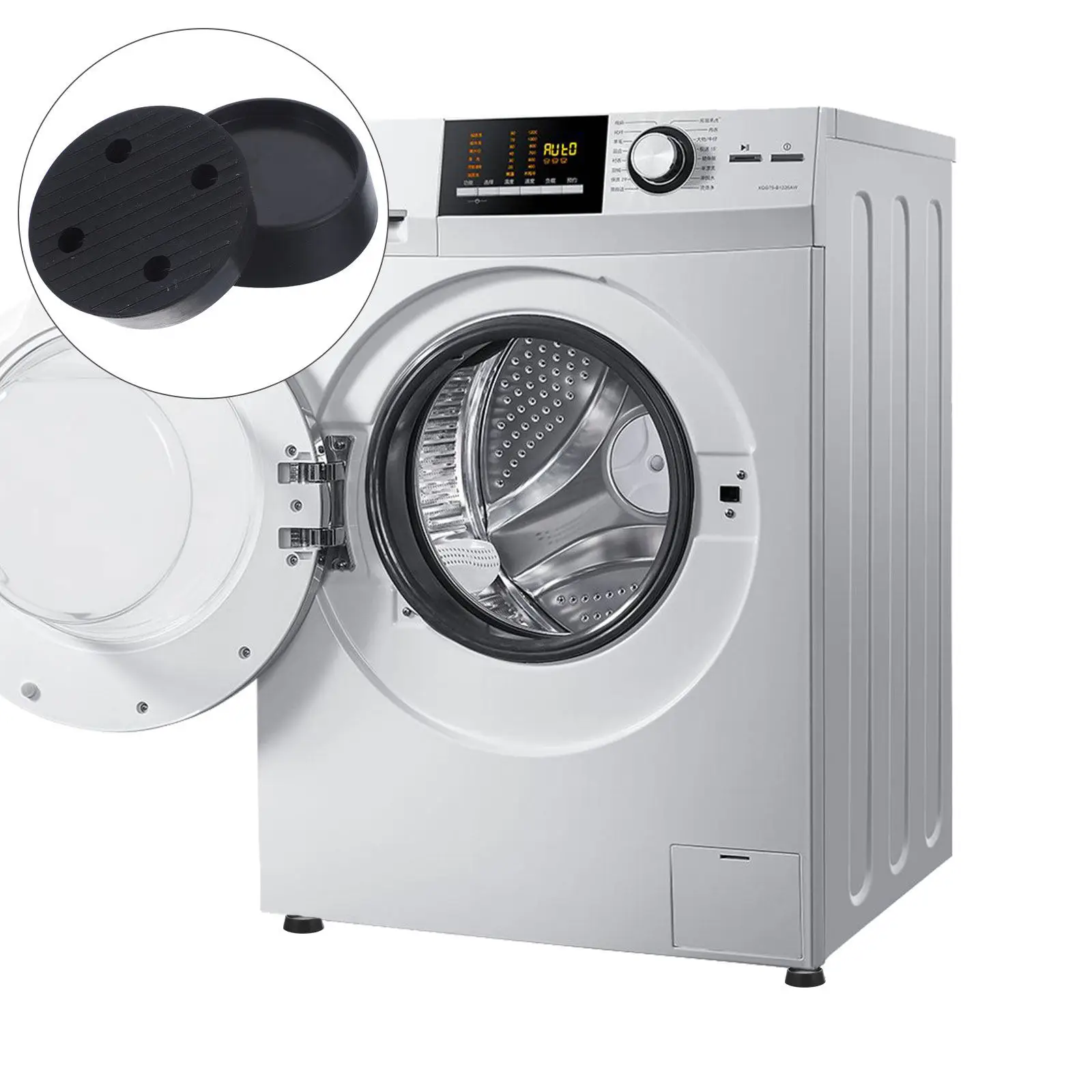 4Pcs Anti Vibration Washing Machine Pads Durable Rubber Feet Stabilizer Appliance Riser Washing Machine Feet Pads
4Pcs Anti Vibration Washing Machine Pads Durable Rubber Feet Stabilizer Appliance Riser Washing Machine Feet Pads