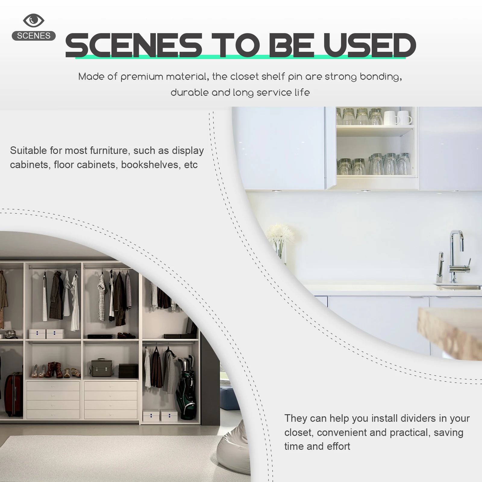 20Pcs Shelf Support Pegs Adhesive Transparent Punch Free Shelf Supports for Closet Wardrobe Display Cabinet Bookshelf Baffle
20Pcs Shelf Support Pegs Adhesive Transparent Punch Free Shelf Supports for Closet Wardrobe Display Cabinet Bookshelf Baffle