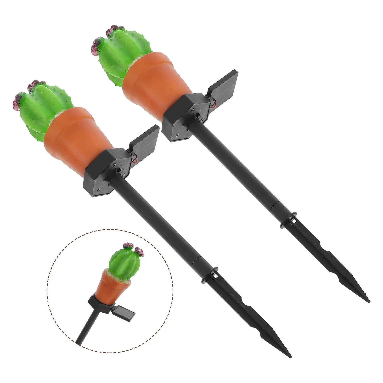 2Pcs Solar Cactus Garden Lights Outdoor LED Waterproof Simulation Decorative Solar Powered Stake Lamps for Yard Patio Lawn
2Pcs Solar Cactus Garden Lights Outdoor LED Waterproof Simulation Decorative Solar Powered Stake Lamps for Yard Patio Lawn