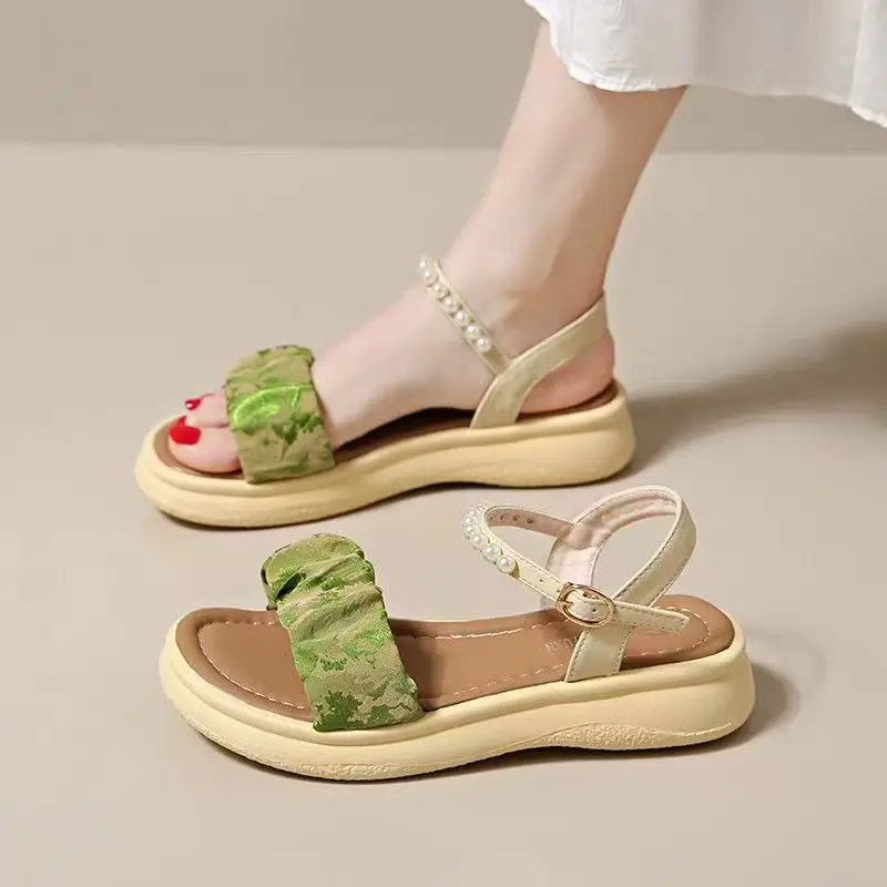 Women Thick Sole One Word Beach Sandals Summer New Soft sole Non Slip Lightweight Buckle Strap Flat sole Casual sports Sandals
Women Thick Sole One Word Beach Sandals Summer New Soft sole Non Slip Lightweight Buckle Strap Flat sole Casual sports Sandals