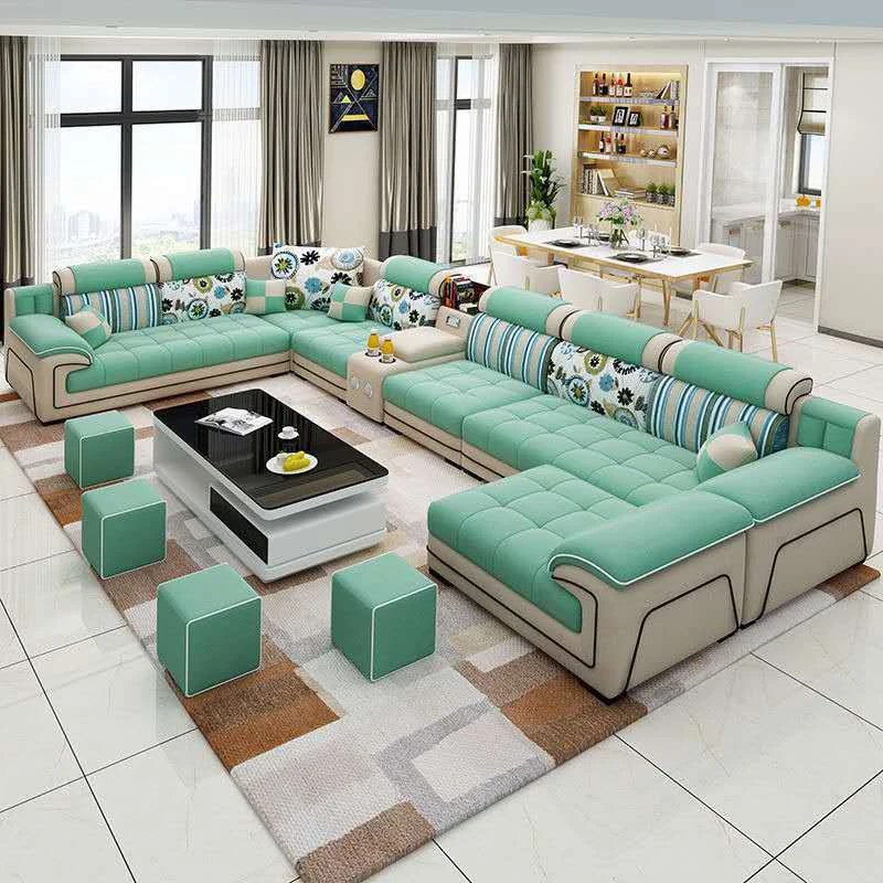 &Modern Living Room Lounge 7 Seater U Shaped Sofa Set Furniture L Shape Sectional Couch Luxury Microfiber Fabric Modular Sofa
&Modern Living Room Lounge 7 Seater U Shaped Sofa Set Furniture L Shape Sectional Couch Luxury Microfiber Fabric Modular Sofa