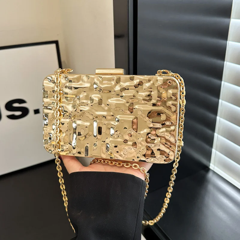 Metallic Box Bags for women 2024 trend Fashion Evening Shoulder bag ladies party luxury high quality small Shell crossbody bag
Metallic Box Bags for women 2024 trend Fashion Evening Shoulder bag ladies party luxury high quality small Shell crossbody bag