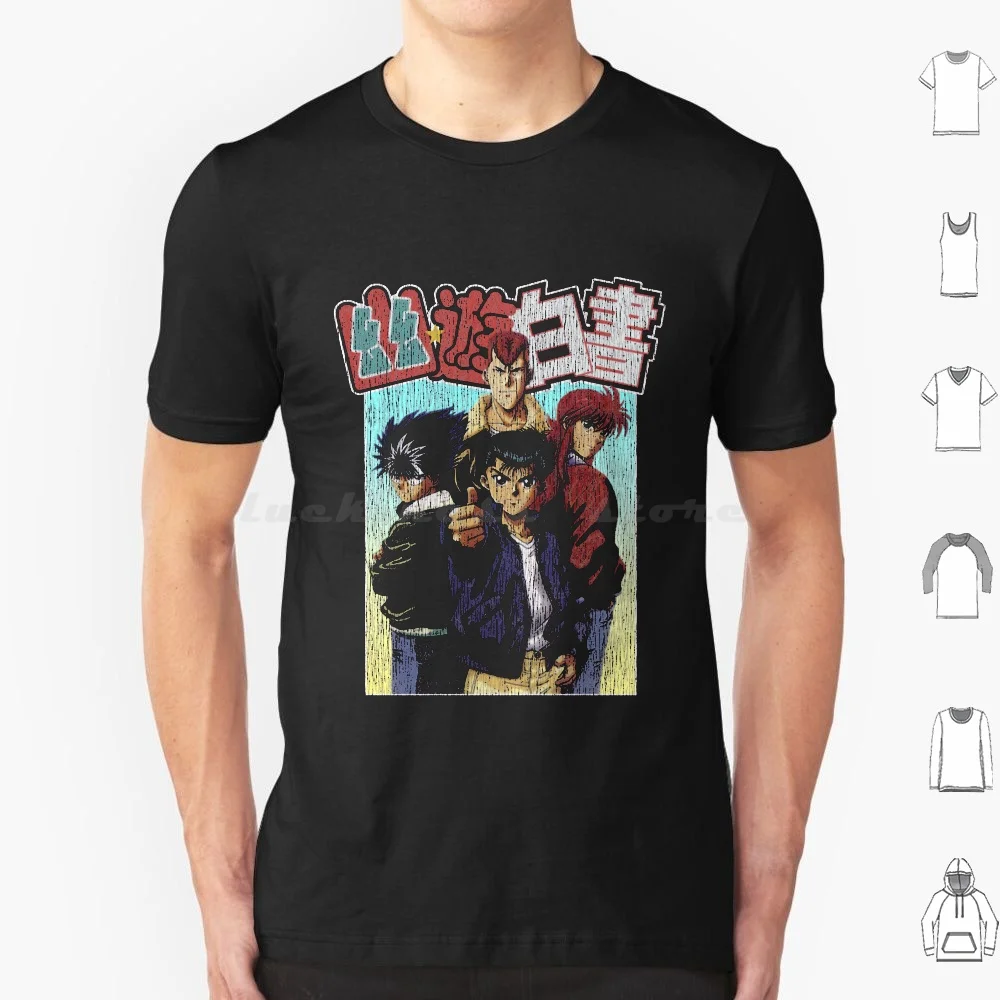 Yu Yu Hakusho Distressed Vintage Style Футболка большого размера 100% хлопок Yu Yu Hakusho Yusuke Urameshi Hiei Kurama Anime Midoriya
Yu Yu Hakusho Distressed Vintage Style Футболка большого размера 100% хлопок Yu Yu Hakusho Yusuke Urameshi Hiei Kurama Anime Midoriya
