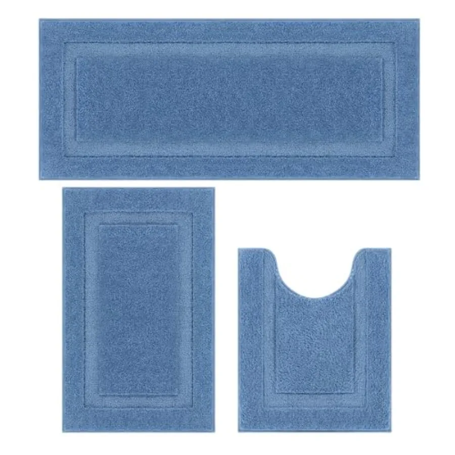 Bathroom Rugs Sets 3 Pcs 20"x47"+20"x32" Non Slip Bath Mat and 20"x24" Toilet Rugs U Shaped Washable Soft Fluffy Water Absorben
Bathroom Rugs Sets 3 Pcs 20"x47"+20"x32" Non Slip Bath Mat and 20"x24" Toilet Rugs U Shaped Washable Soft Fluffy Water Absorben