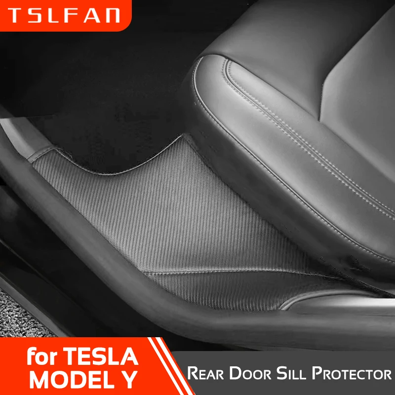 2pcs/Set PU Rear Door Sill Protector for Tesla Model Y 2021-2023 Anti Kick Pad Guards Bumper Strip Sticker Accessories
2pcs/Set PU Rear Door Sill Protector for Tesla Model Y 2021-2023 Anti Kick Pad Guards Bumper Strip Sticker Accessories