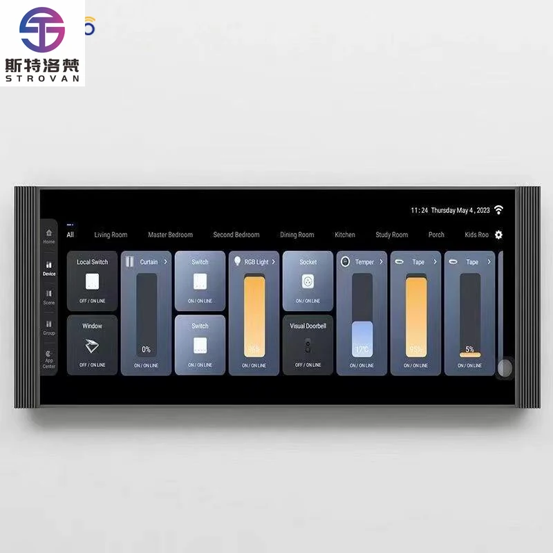 STLF Tuya 12.3-Inch Voice Screen Knob Central Control Panel Background Music ZigBee Gateway for Whole-Home Smart Home Switch Con
STLF Tuya 12.3-Inch Voice Screen Knob Central Control Panel Background Music ZigBee Gateway for Whole-Home Smart Home Switch Con
