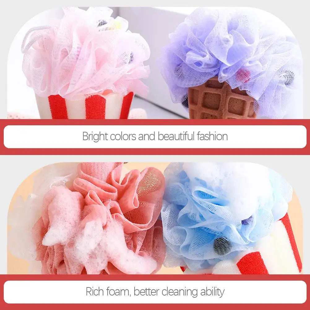 4 Pcs Ball Sponge Children'S Bath Sponge Accessories Cartoon Ice Cream Cone Kids Bath Accessories Travel Foam Reusable
4 Pcs Ball Sponge Children'S Bath Sponge Accessories Cartoon Ice Cream Cone Kids Bath Accessories Travel Foam Reusable