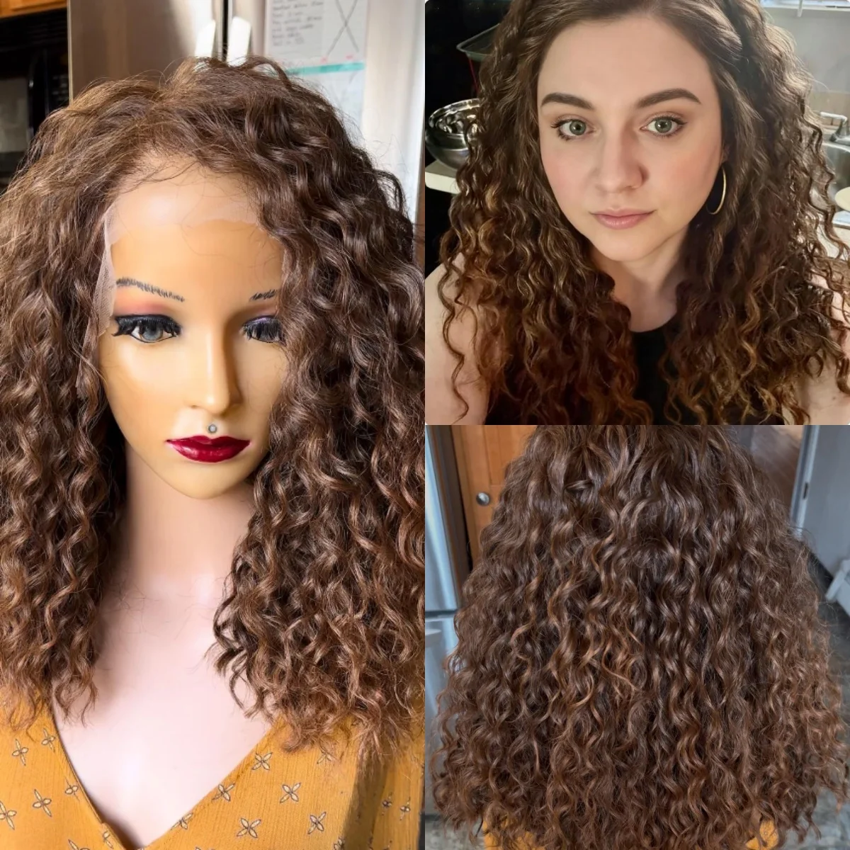 26-дюймовый афро-кудрявый парик Темно-русый синтетический парик шнурка Натуральные волосы Высококачественный глубокий вьющийся парик для косплея, вечеринки, ежедневного использования
26-дюймовый афро-кудрявый парик Темно-русый синтетический парик шнурка Натуральные волосы Высококачественный глубокий вьющийся парик для косплея, вечеринки, ежедневного использования