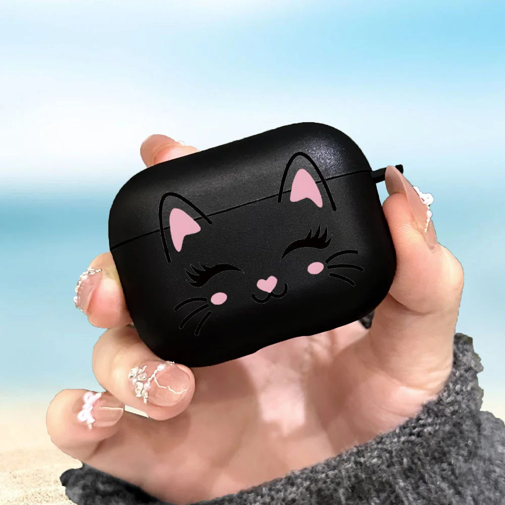 Soft Cat Pattern Black Matte TPU Earphone Case Suitable for Apple AirPods 3, 4, Pro, Pro 2, Pro 3 - Shockproof, Lightweight
Soft Cat Pattern Black Matte TPU Earphone Case Suitable for Apple AirPods 3, 4, Pro, Pro 2, Pro 3 - Shockproof, Lightweight