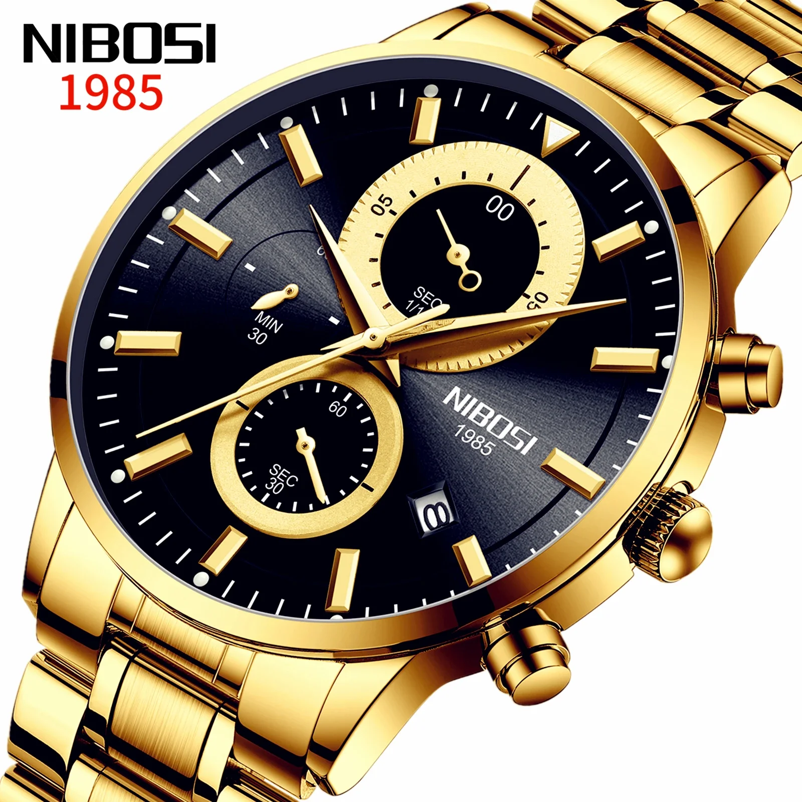 2025 NIBOSI Mens Watch Top Brand Luxury Gold Watches for Men Stainless Steel Chronograph Automatic Date Male Clock Reloj Hombre
2025 NIBOSI Mens Watch Top Brand Luxury Gold Watches for Men Stainless Steel Chronograph Automatic Date Male Clock Reloj Hombre