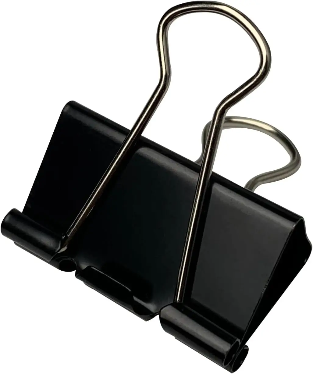 40Pcs Medium Binder Clips 1.25 inch, Paper Clamps for Office Supplies with Rust-Resistant Tempered Steel
40Pcs Medium Binder Clips 1.25 inch, Paper Clamps for Office Supplies with Rust-Resistant Tempered Steel