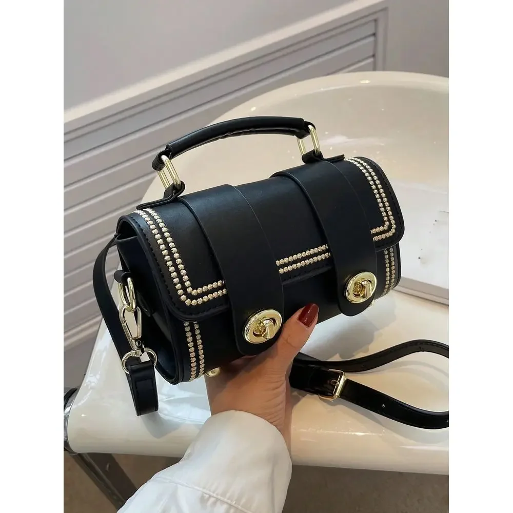 Mini Stitch Detail Twist Lock Flap Square Bag, Elegant Black Crossbody Bag For Women, Best Mothers Day And Valentines Day Gifts
Mini Stitch Detail Twist Lock Flap Square Bag, Elegant Black Crossbody Bag For Women, Best Mothers Day And Valentines Day Gifts