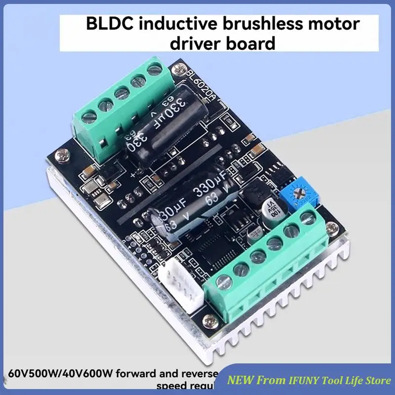 BLDC Motor Driver 500W High Power 6-60V 20A Hall Brushless Motor Speed Control Board PWM Three-Phase With Module New
BLDC Motor Driver 500W High Power 6-60V 20A Hall Brushless Motor Speed Control Board PWM Three-Phase With Module New