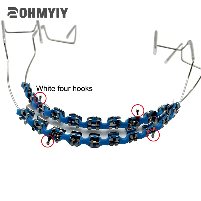 1Pair Dental Metal Braces Archwire With Hooks Metal Bracket And Orthodontic Ligature Ties Colorful Temporary Tooth Decoration
1Pair Dental Metal Braces Archwire With Hooks Metal Bracket And Orthodontic Ligature Ties Colorful Temporary Tooth Decoration
