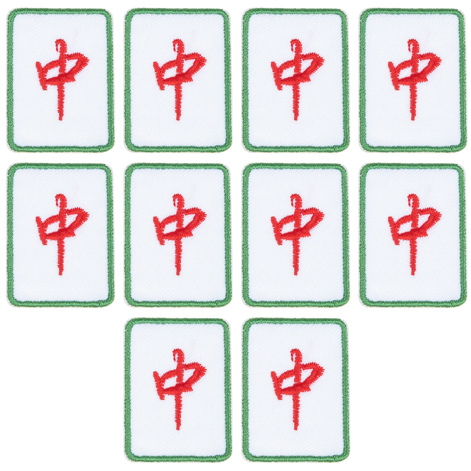 10pcs Mahjong Cloth Stickers Embroidered Iron On Patches for Clothing Shoes Hats Bags Crafts Durable Sew Repair Accessory
10pcs Mahjong Cloth Stickers Embroidered Iron On Patches for Clothing Shoes Hats Bags Crafts Durable Sew Repair Accessory