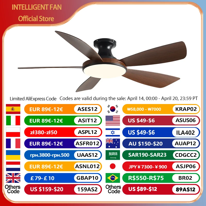 56Inch Low Floor Ceiling Fan Light Modern Black ABS Blade DC Remote Control Led Fan Lights Restaurant The bedroom 110V 220V
56Inch Low Floor Ceiling Fan Light Modern Black ABS Blade DC Remote Control Led Fan Lights Restaurant The bedroom 110V 220V