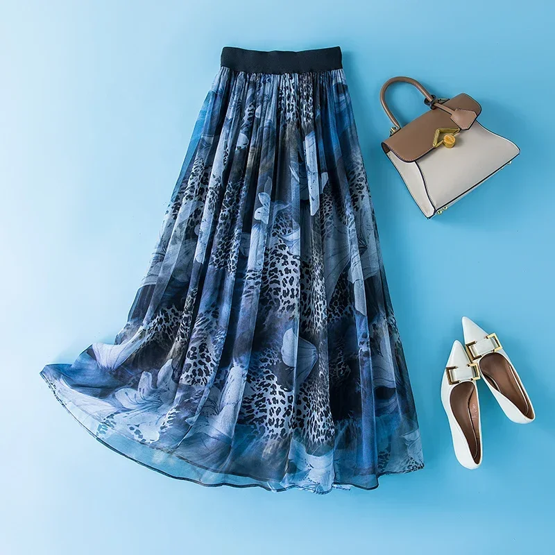 Mulberry Silk Skirt Summer High Waisted Skirts for Women Clothing Long Skirt Printed Fairy Skirt Faldas Mujer Moda 2024 Zm2839
Mulberry Silk Skirt Summer High Waisted Skirts for Women Clothing Long Skirt Printed Fairy Skirt Faldas Mujer Moda 2024 Zm2839