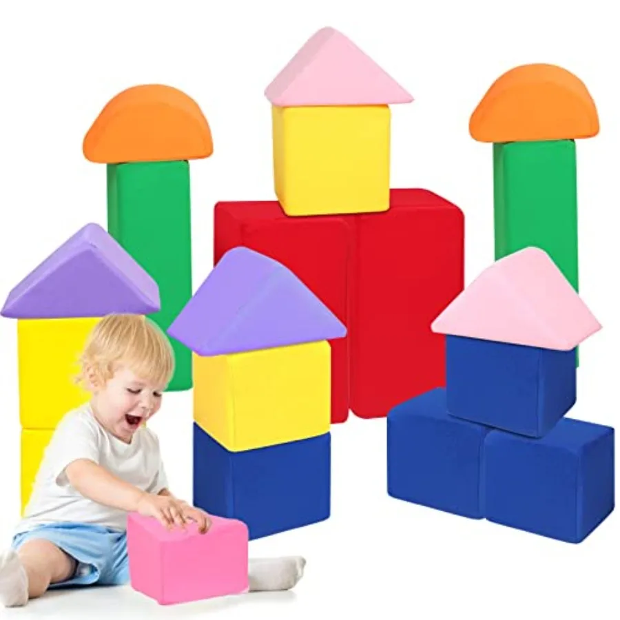 Foam Blocks for Toddlers: Soft, Colorful Stacking Blocks for 18-Piece Set, Lightweight EVA Foam, Bright Primary Colors, Safe Ro
Foam Blocks for Toddlers: Soft, Colorful Stacking Blocks for 18-Piece Set, Lightweight EVA Foam, Bright Primary Colors, Safe Ro