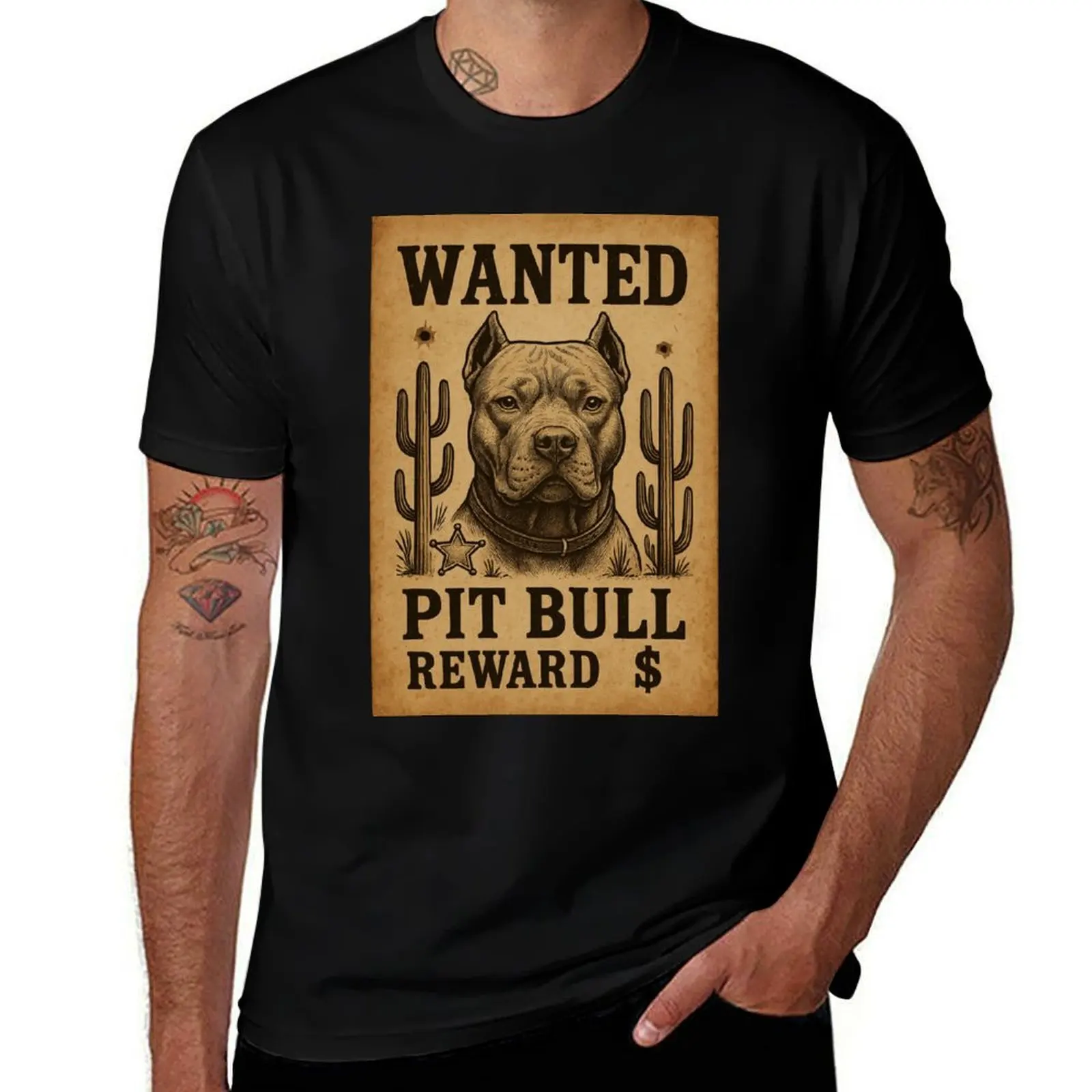 Wanted Pitbull T-Shirt kawaii clothes funny shirt cotton new gifts and t-shirts heavy weight t shirts for men
Wanted Pitbull T-Shirt kawaii clothes funny shirt cotton new gifts and t-shirts heavy weight t shirts for men
