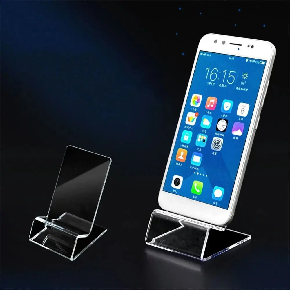 New Portable Acrylic Phone Holder Rack Stand Transparent Display Stand Office Accessories Card Holders Cell Phone Holder
New Portable Acrylic Phone Holder Rack Stand Transparent Display Stand Office Accessories Card Holders Cell Phone Holder
