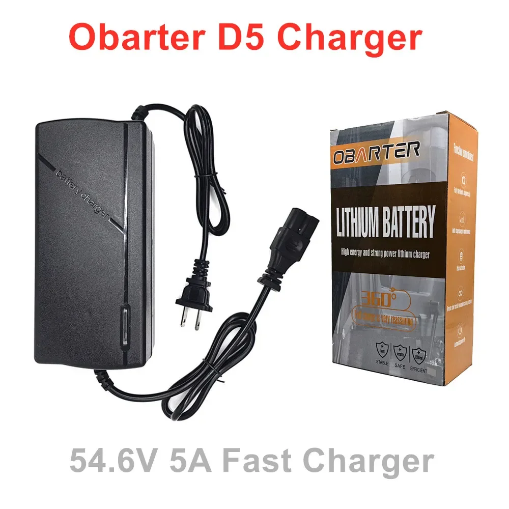 OBARTER D5 54.6V 5A Fast Charger for D5 Electric Scooter loader with EU and US Plug
OBARTER D5 54.6V 5A Fast Charger for D5 Electric Scooter loader with EU and US Plug