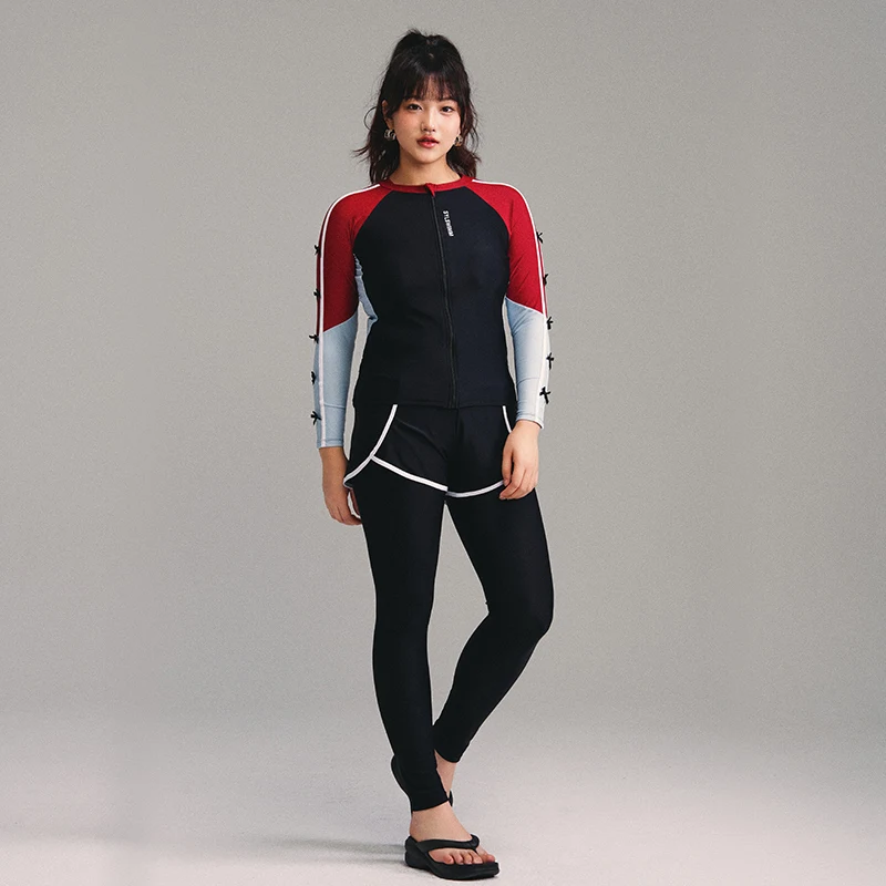 Long Sleeve Surfing Swimsuit for Girls Conserves Slimming Effectively Covers up Sunscreen Ideal for Swimming And Fitness
Long Sleeve Surfing Swimsuit for Girls Conserves Slimming Effectively Covers up Sunscreen Ideal for Swimming And Fitness
