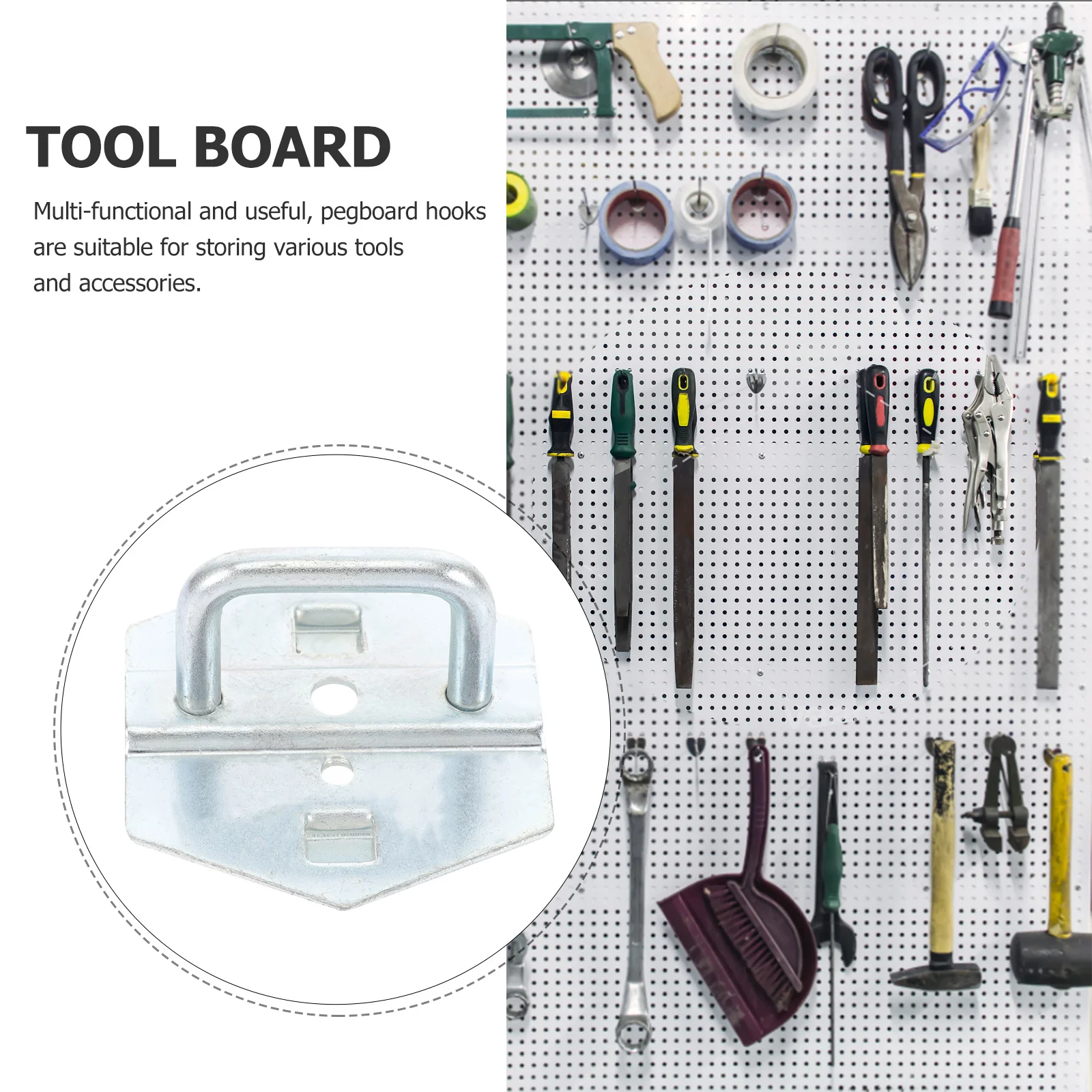6Pcs Metal Pegboard Hooks Durable Tool Organizer Space-Saving Garage Accessories Heavy Picture Hanging Hooks Pegboard Hook
6Pcs Metal Pegboard Hooks Durable Tool Organizer Space-Saving Garage Accessories Heavy Picture Hanging Hooks Pegboard Hook