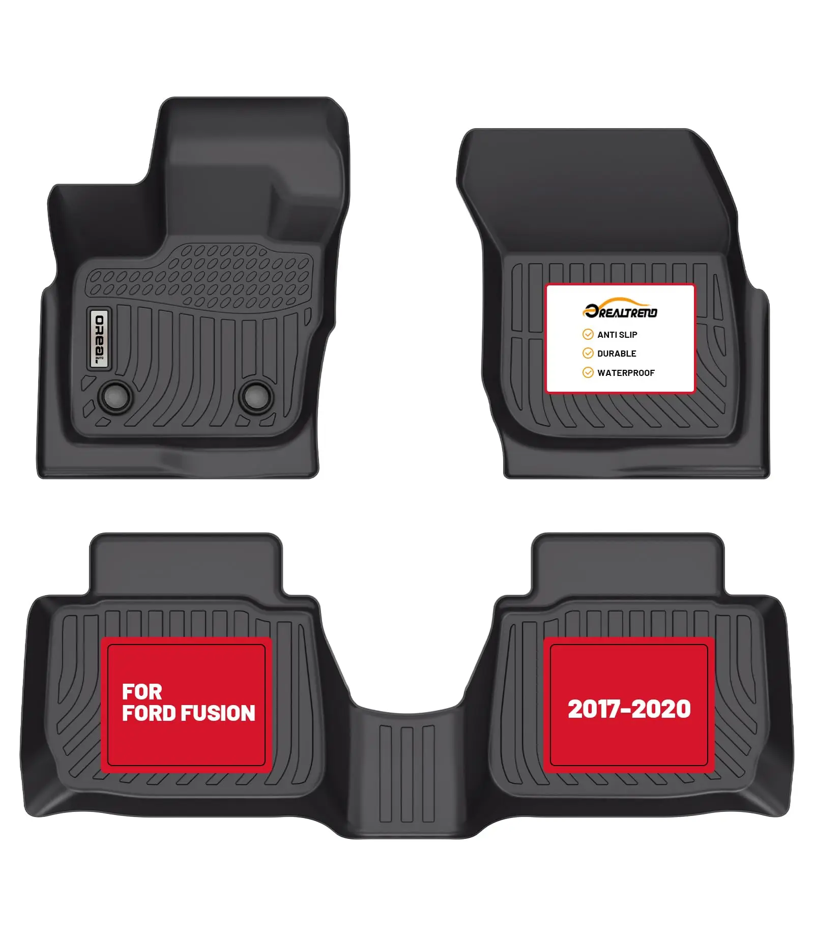Custom Fit Car Floor Mats For Ford Fusion Lincoln MKZ 2017-2020 All Weather Heavy Duty TPE Anti Slip Waterproof Black
Custom Fit Car Floor Mats For Ford Fusion Lincoln MKZ 2017-2020 All Weather Heavy Duty TPE Anti Slip Waterproof Black
