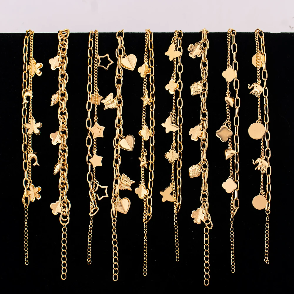 50pcs Mix Bracelet Wholesale Charm Bracelet Jewelry Accessories Gold Plating Stainless Steel Animal Women's Fashion Gifts
50pcs Mix Bracelet Wholesale Charm Bracelet Jewelry Accessories Gold Plating Stainless Steel Animal Women's Fashion Gifts