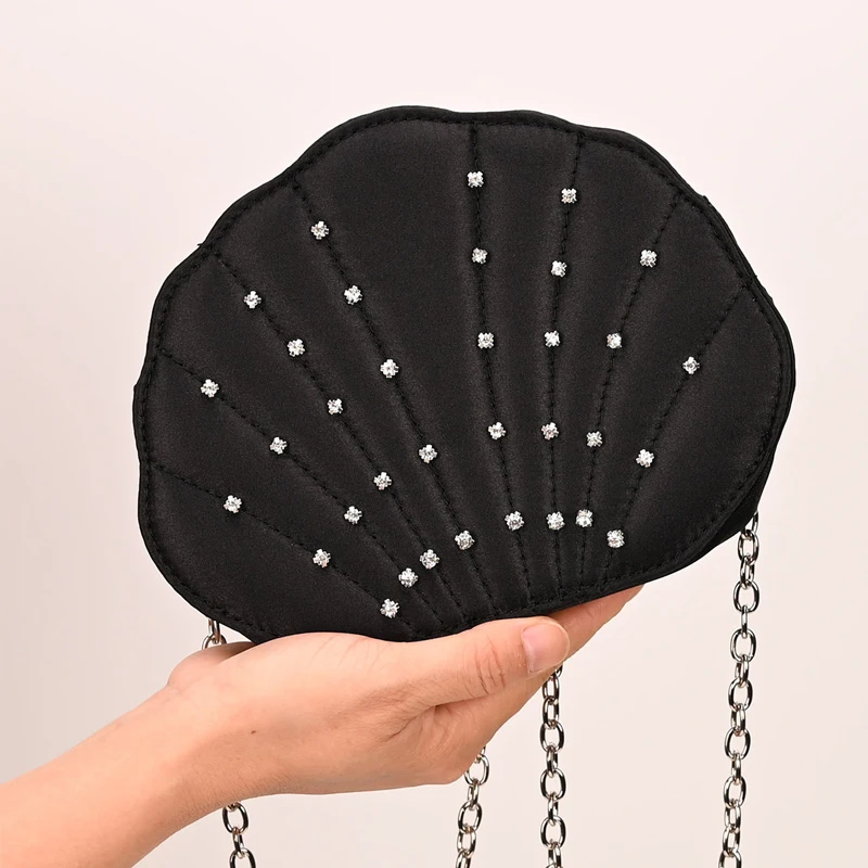 Shell-Shaped Evening Bag For Women Luxury Designer Handbag Purse 2026 New In Satin Inlaid Imitation Diamond Chain Strap Shoulder
Shell-Shaped Evening Bag For Women Luxury Designer Handbag Purse 2026 New In Satin Inlaid Imitation Diamond Chain Strap Shoulder