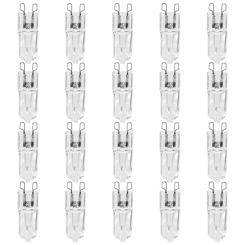 ABUP-20Pcs G9 Halogen Light Bulbs, Clear Halogen Lamps Dimmable,Warm White 2800K For Chandeliers,Pendants,Landscape Lights
ABUP-20Pcs G9 Halogen Light Bulbs, Clear Halogen Lamps Dimmable,Warm White 2800K For Chandeliers,Pendants,Landscape Lights