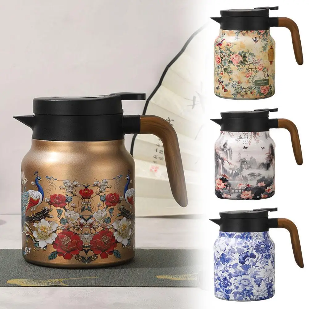 Chinese Style Teapot Steel Tea Kettle Blue and White Porcelain Design With Tea Filter 1000ml Tea Maker Water Kettle
Chinese Style Teapot Steel Tea Kettle Blue and White Porcelain Design With Tea Filter 1000ml Tea Maker Water Kettle