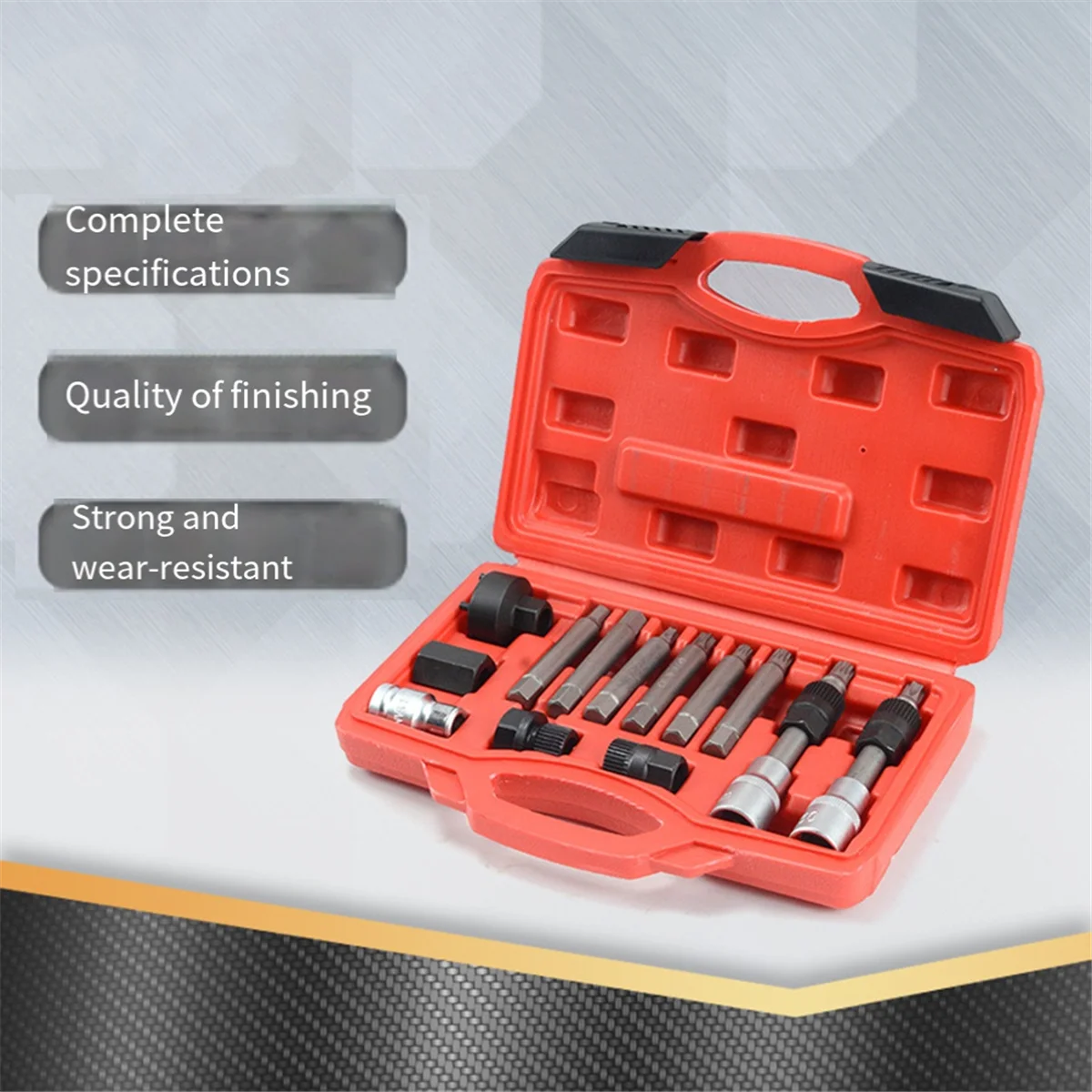 ABNJ 13-Piece Set Auto Generator Pulley Removal Tool Belt Disc Disassemble Auto Repair Tool Assembly Box
ABNJ 13-Piece Set Auto Generator Pulley Removal Tool Belt Disc Disassemble Auto Repair Tool Assembly Box