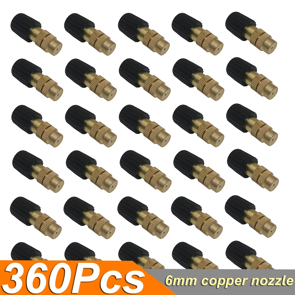 360 Pc 6mm Copper nozzle Dripper Drip Head Brass Sprinkler Head Agricultural Misting Nozzles Garden Gardening Irrigation
360 Pc 6mm Copper nozzle Dripper Drip Head Brass Sprinkler Head Agricultural Misting Nozzles Garden Gardening Irrigation