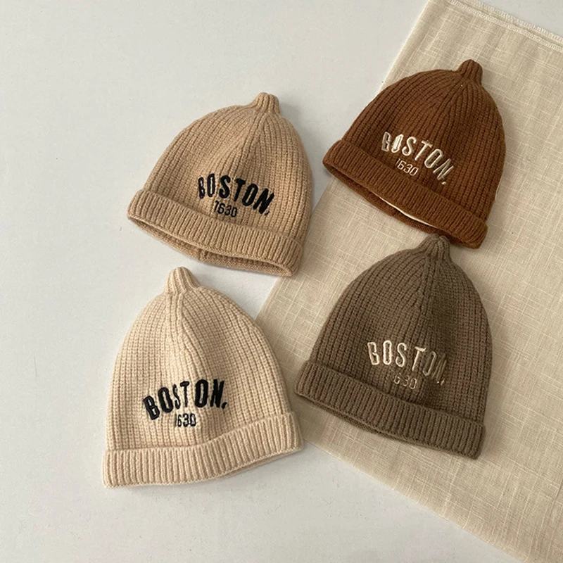 Velvet Lining Children Woolen Knit Hat Winter Warm Baby Pullover Cap Fashion Letter Kids Beanie 6-24Month Infants Sweater Bonnet
Velvet Lining Children Woolen Knit Hat Winter Warm Baby Pullover Cap Fashion Letter Kids Beanie 6-24Month Infants Sweater Bonnet