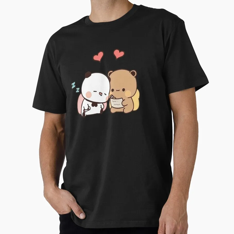 Dudu writes Bubu sleeps Gift t shirt kawaii Panda Bear Cartoon Graphic tee Cute Y2K Clothes 100% cotton All size Tee S-6XL
Dudu writes Bubu sleeps Gift t shirt kawaii Panda Bear Cartoon Graphic tee Cute Y2K Clothes 100% cotton All size Tee S-6XL