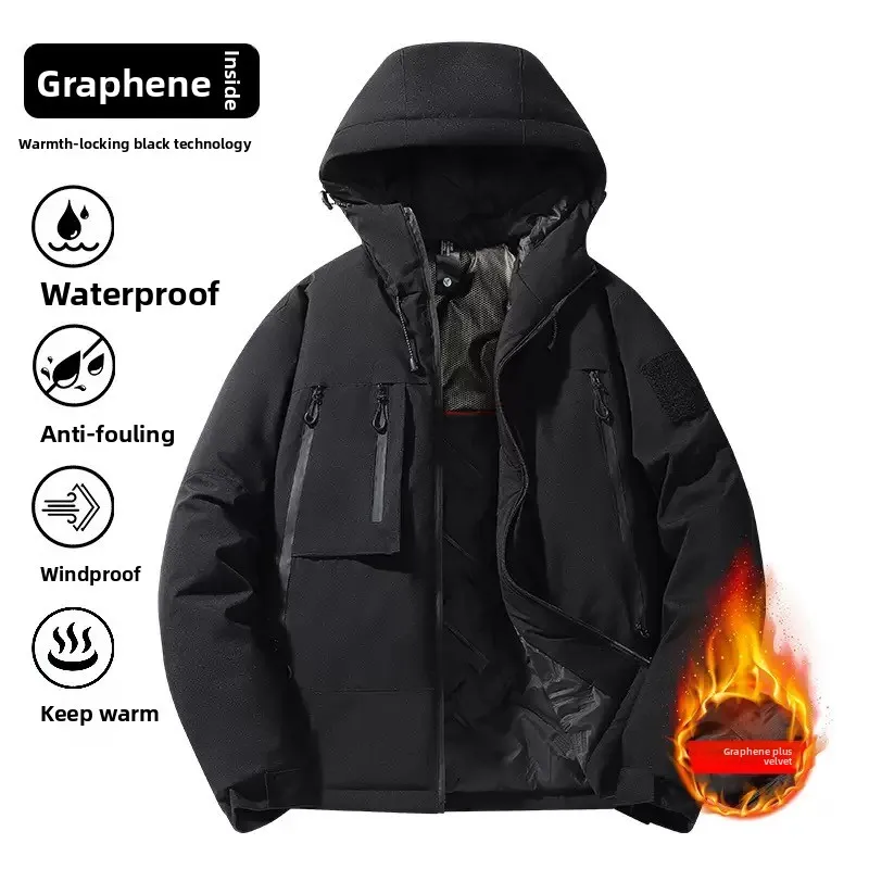 Зимняя теплая парка с графеновым подогревом, хлопковая водонепроницаемая уличная рабочая одежда унисекс, три в одном, новое мужское пальто для отдыха, плащ
Зимняя теплая парка с графеновым подогревом, хлопковая водонепроницаемая уличная рабочая одежда унисекс, три в одном, новое мужское пальто для отдыха, плащ