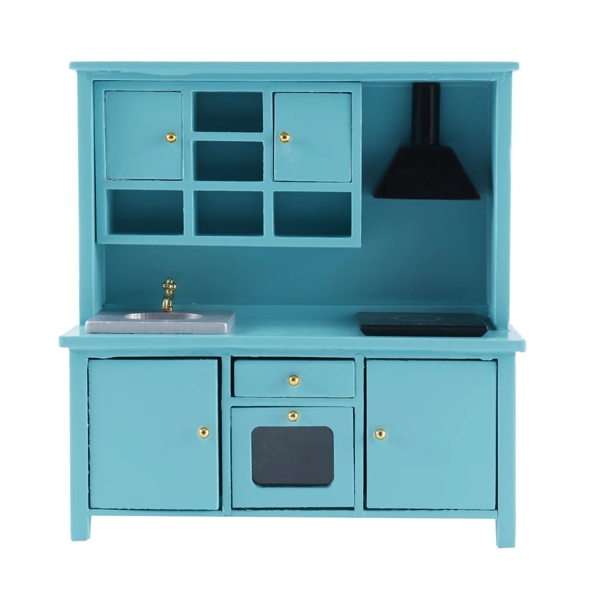 1/12 Scale Wooden Dollhouse Furniture Modern Kitchen Cabinet with Sink,Oven,Range Hood and Induction Cooker
1/12 Scale Wooden Dollhouse Furniture Modern Kitchen Cabinet with Sink,Oven,Range Hood and Induction Cooker